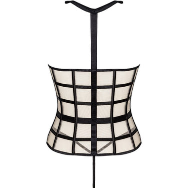 Set Corsetto Sensuale e Perizoma Nero - Eleganza Provocante in Due Pezzi